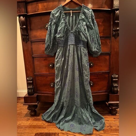 Free People Golden Hour Maxi Dress Size Medium - Picture 3 of 5